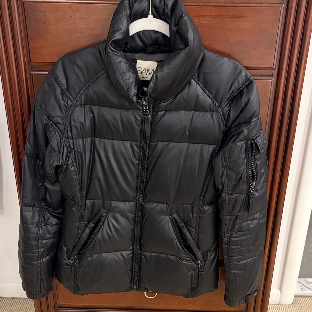 SAM. Black Quilted Jacket